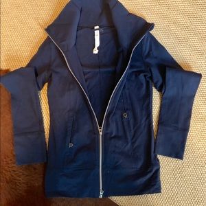 Lululemon Athletica navy zip up jacket